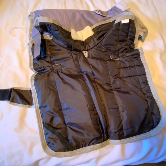 Hunter Insulated Mauve/Gray Winter Dog Coat (16” Length) - Picture 5 of 10